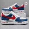 Hand-Painted Comic Cartoon Style Sneakers: Custom Red & Blue Air Force 1 - Image 5