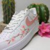 Hand-Painted Cherry Blossom Sneakers: Custom Floral Low Top Shoes - Image 7