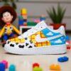 Custom Air Force 1 Toy Story Shoes, Kids Hand-Drawn Cartoon Sneakers - Image 5