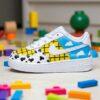 Custom Air Force 1 Toy Story Shoes, Kids Hand-Drawn Cartoon Sneakers - Image 4