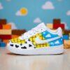 Custom Air Force 1 Toy Story Shoes, Kids Hand-Drawn Cartoon Sneakers - Image 3