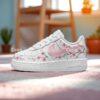Hand-Painted Cherry Blossom Air Force 1 Sneakers: Custom Pink Sakura Floral Gift - Image 2