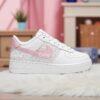 Custom Pearl Air Force 1 Sneakers: Hand-Embellished Toddler Shoes