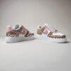 Hand-Painted Animal Print Air Force 1 Sneakers: Custom Baby Toddler Shoes - Image 4