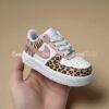 Hand-Painted Animal Print Air Force 1 Sneakers: Custom Baby Toddler Shoes - Image 6