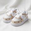 Hand-Painted Dog Paw Print Air Force 1 Sneakers: Custom Pet Lover Gift