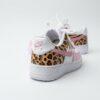 Hand-Painted Leopard Print Air Force 1 Sneakers, Pink AF1 - Image 5