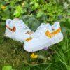 Custom Hand-Painted Disney Air Force 1s, Tigger & Honey Bee Sneakers, Personalized Gift
