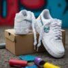 Custom Drip Splatter Air Force 1s: Hand-Painted Graffiti Sneakers - Image 5