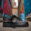 Custom Drip Splatter Air Force 1s: Hand-Painted Graffiti Sneakers - Image 6