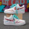 Custom Splatter Air Force 1s: Hand-Painted Abstract Artistic Sneakers