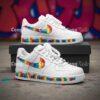 Colorful Rainbow Splatter Air Force 1, Hand-Painted Artistic Shoes, Unique Tie-Dye Sneakers - Image 5