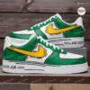 Hand-Painted AF1 Sneakers: Green & Yellow Comic Cartoon Shoes - Image 3