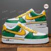 Hand-Painted AF1 Sneakers: Green & Yellow Comic Cartoon Shoes