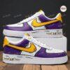 Hand-Painted Purple Yellow Air Force 1: Custom Comic Cartoon Shoes - Image 2