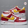 Hand-Painted Red & Yellow Air Force 1 Sneakers: Custom Birthday Gift - Image 3