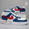 Hand-Painted Comic Cartoon Style Sneakers: Custom Red & Blue Air Force 1 - Image 4