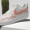 Hand-Painted Cherry Blossom Sneakers: Custom Floral Low Top Shoes - Image 6