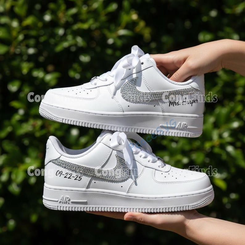 Custom Rhinestone AF1 Sneakers