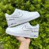 Personalized Groom Air Force 1 Sneakers: Custom Wedding Shoes, Hand-Painted AF1 Shoes - Image 3