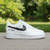 Hand-Painted Groom Air Force 1s: Custom Wedding Sneakers - Image 3
