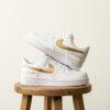 Personalized Wedding AF1 Sneakers, Hand-Painted Gold, Silver & Rose Gold Shoes