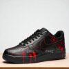 Hand-Painted Splatter Air Force 1 Sneakers: Red Drip & Floral, Custom Horror Shoes - Image 5