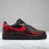 Hand Painted Bloody Splatter Air Force 1 Sneakers - Custom Black AF1 Shoes - Image 4