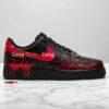 Hand Painted Bloody Splatter Air Force 1 Sneakers - Custom Black AF1 Shoes - Image 5