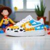 Custom Air Force 1 Toy Story Shoes, Kids Hand-Drawn Cartoon Sneakers - Image 6