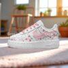 Hand-Painted Cherry Blossom Air Force 1 Sneakers: Custom Pink Sakura Floral Gift - Image 5