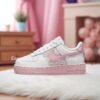 Custom Pearl Air Force 1 Sneakers: Hand-Embellished Toddler Shoes - Image 3