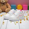 Hand-Painted Daisy Air Force 1 Sneakers: Custom Floral Toddler Shoes