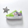 Custom Buzz Lightyear Air Force 1 for Kids, Hand-Painted Toddler Sneakers, Personalized Cartoon Shoes, - Image 4