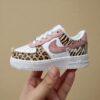 Hand-Painted Animal Print Air Force 1 Sneakers: Custom Baby Toddler Shoes - Image 2