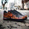 Custom Flame Air Force 1 Sneakers, Hand Painted AF1 Shoes