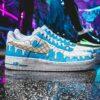 Custom Hand-Painted Air Force 1 Ice Cream Sneakers - Image 3