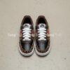 Custom Leopard & Zebra Air Force 1s: Hand-Painted Animal Print Sneakers - Image 3
