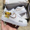 Hand-Painted Lion King Air Force 1s: Custom Simba Baby Shoes - Image 2