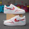 Custom Splatter Air Force 1s: Hand-Painted Abstract Artistic Sneakers - Image 2