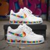 Colorful Rainbow Splatter Air Force 1, Hand-Painted Artistic Shoes, Unique Tie-Dye Sneakers - Image 4