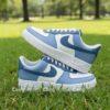 Hand Painted Lavender Air Force 1 Sneakers - Custom Two Tone AF1 - Image 2