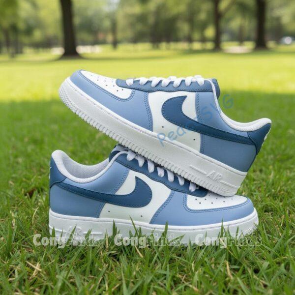 Alternative view of Hand Painted Lavender Air Force 1 Sneakers - Custom Two Tone AF1