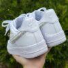 Personalized Wedding Air Force 1s: Hand-Embellished Pearl & Rhinestone Sneakers - Image 6
