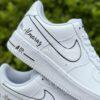Personalized Groom Air Force 1 Sneakers: Custom Wedding Shoes, Hand-Painted AF1 Shoes