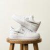 Personalized Wedding AF1 Sneakers, Hand-Painted Gold, Silver & Rose Gold Shoes - Image 2