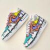 Hand-Painted Air Force 1 Comic Drip Sneakers: Custom Pop Art Shoes - Image 2