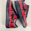 Hand-Painted Red Drip Air Force 1: Custom Streetwear Sneakers - Image 6