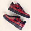 Hand-Painted Red Drip Air Force 1: Custom Streetwear Sneakers