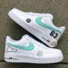 Hand Painted F1 Racing Air Force 1 Trainers: Custom Team Design - Image 11